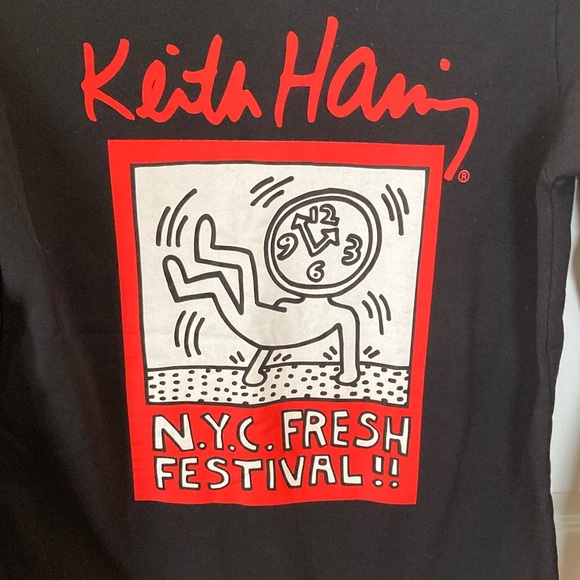 Keith Haring NYC Fresh Festival Asymmetrical Sweatshirt - Picture 3 of 7